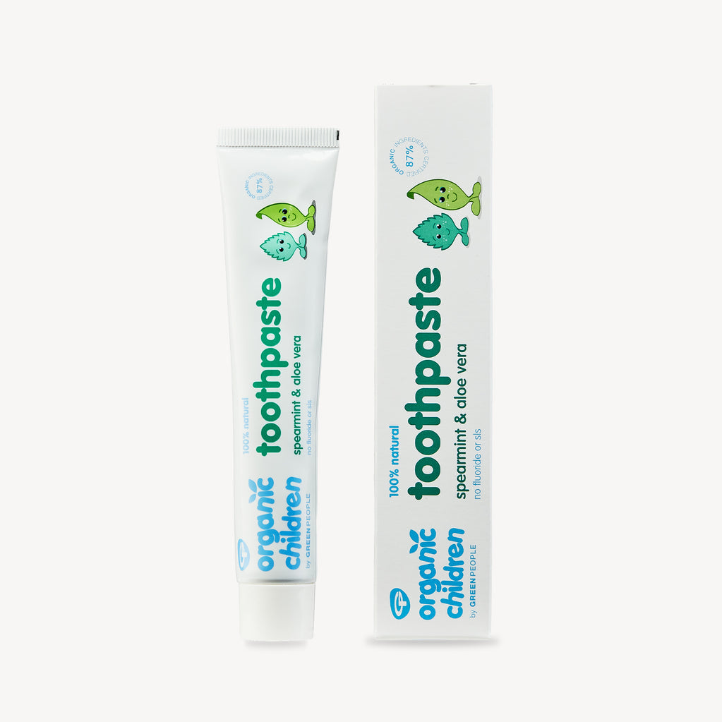 organic children spearmint & aloe vera toothpaste 