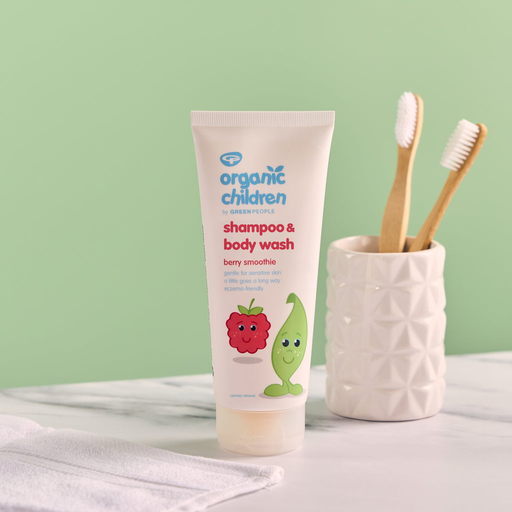 Organic Children Shampoo & Body Wash - Berry Smoothie 200ml