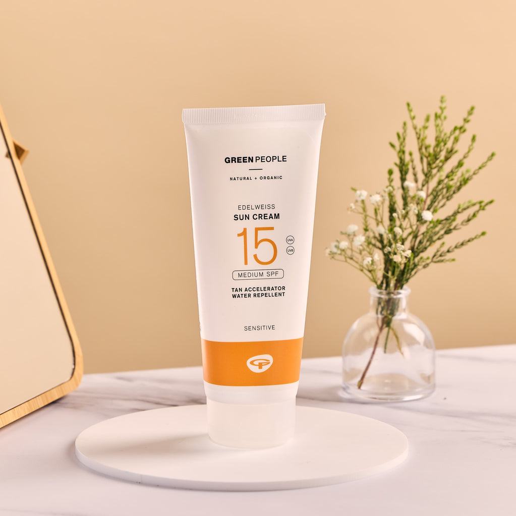 Edelweiß-Sonnencreme mit Bräunungsbeschleuniger - LSF15 200 ml