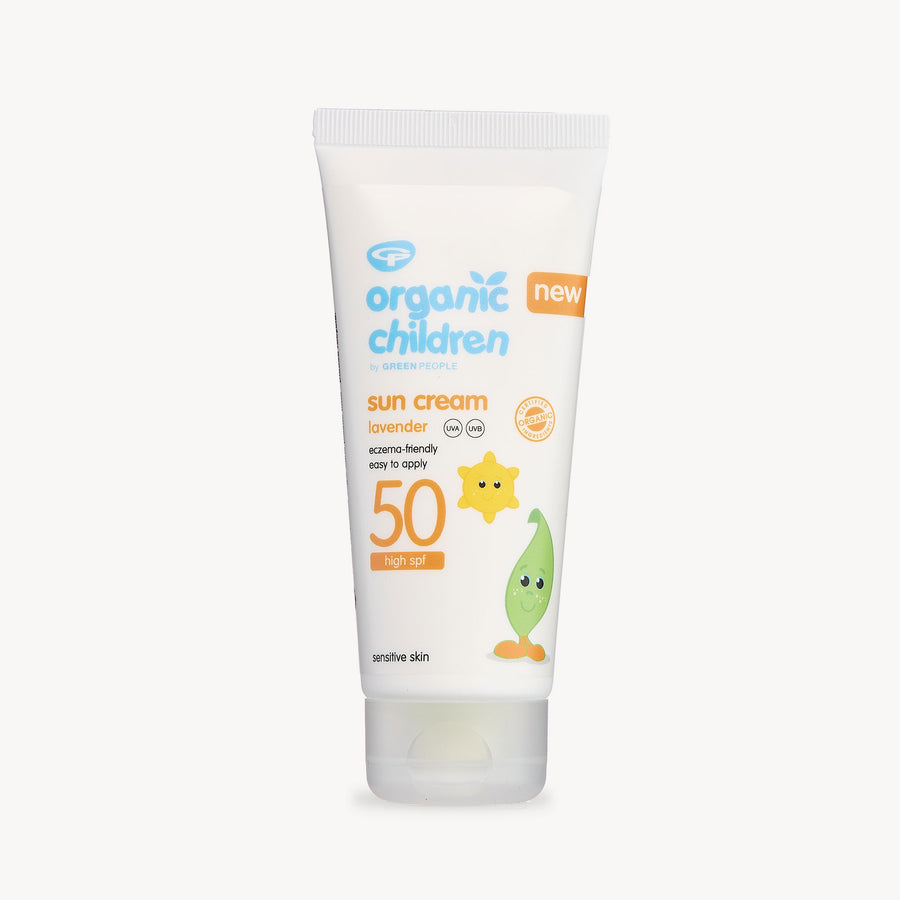 Organic Children Lavender Sun Cream SPF50 tube