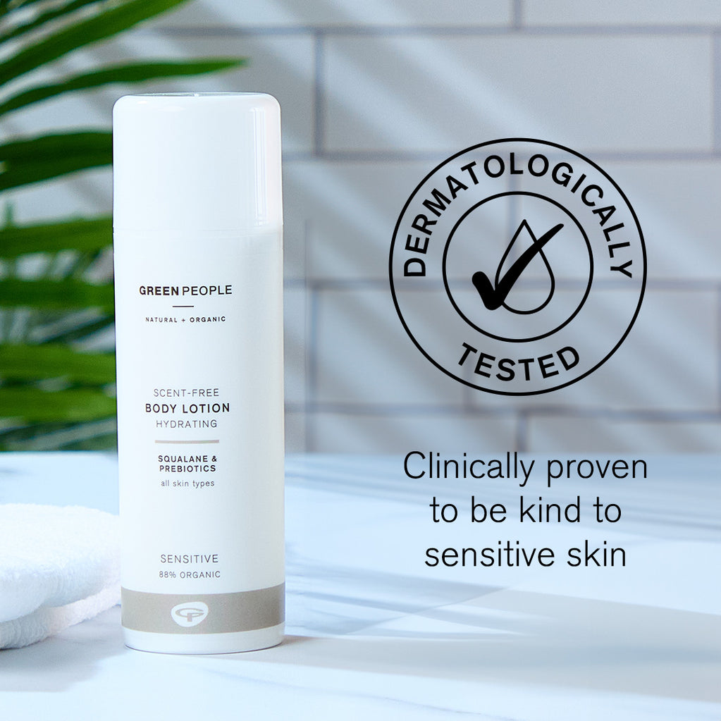 dermatologically tested scent free body lotion 