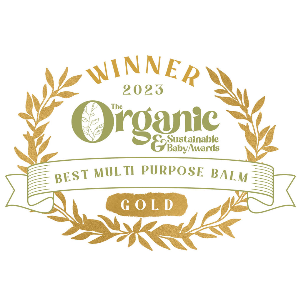 winner of best multi purpose balm in organic & sustainable baby awards