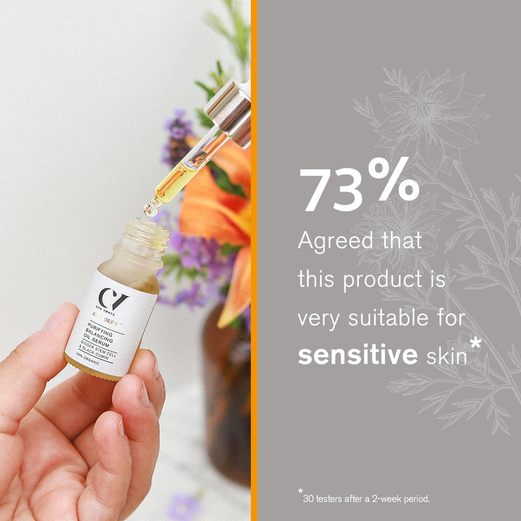 Age Defy+ Purifying Balancing Oil Serum 10ml 73% agreed it is suitable for sensitive skin