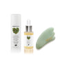 serum, facial oil and gua sha